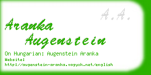 aranka augenstein business card